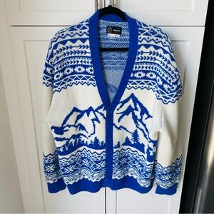 Womens original use cardigan sweater XL knitted oversized EUC